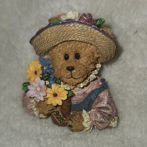 Bear with Flower Boyds Bears Bearwear Pin
